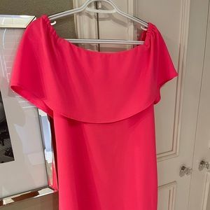 Charles Henry off-the-shoulder dress